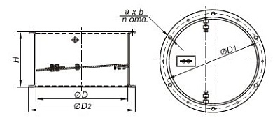 Клапаны сомооткрывающиеся для крышных вентиляторов